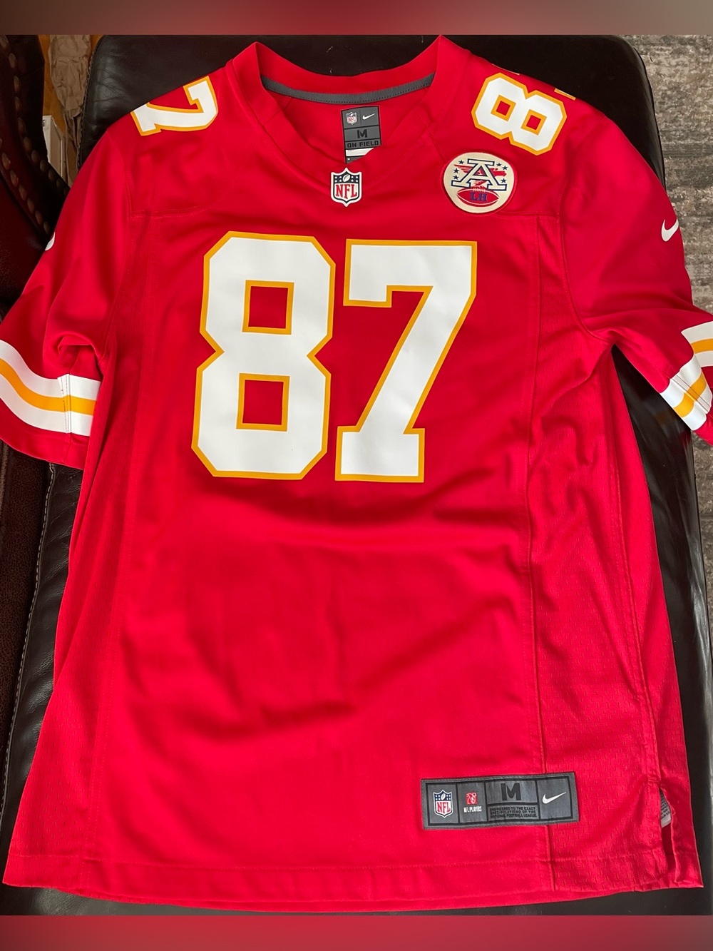 Kansas City Football Jersey #87 / Kelce/ Adult Medium
